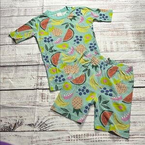 Hanna Anderson  Fruit Print Kids Pajamas Set